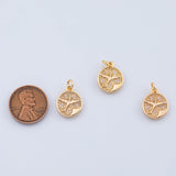 18K Gold PVD Flying Bird charm - Tarnish Resistant