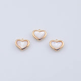 18K Gold PVD Mother of pearl charm - Tarnish Resistant