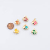 18K Gold PVD Colorful Fish charm - Tarnish Resistant