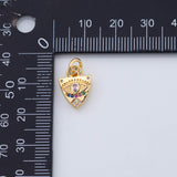 18K Gold PVD Evil eye charm - Tarnish Resistant