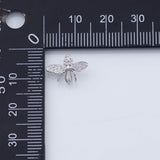 18K Gold PVD bee charm 10x14mm white charm with multicolor s pendant charms - Tarnish Resistant
