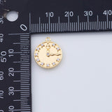 18K Gold PVD Clock watch charm Charms - Tarnish Resistant
