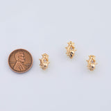 18K Gold PVD Dragonfruit Charm Dragon Fruit 8x13mm Pendant Charms - Tarnish Resistant