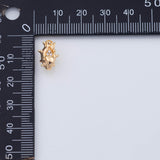 18K Gold PVD Dragonfruit Charm Dragon Fruit 8x13mm Pendant Charms - Tarnish Resistant