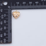 18K Gold PVD Heart Strawberry Charm 12mm - Tarnish Resistant