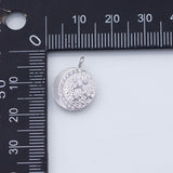 18K Gold PVD moon stars 13mm white pendant charms - Tarnish Resistant