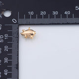 18K Gold PVD 3D Pig charm - Tarnish Resistant