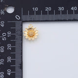 18K Gold PVD Sunflower charm - Tarnish Resistant
