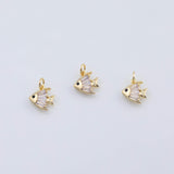 18K Gold PVD Angelfish fish charm - Tarnish Resistant