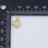 18K Gold PVD Angelfish fish charm - Tarnish Resistant
