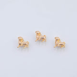 18K Gold PVD 3D Wiener dog dachshund charm - Tarnish Resistant