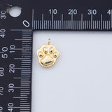 18K Gold PVD Dog Paw charm - Tarnish Resistant