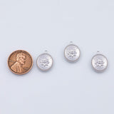 18K Gold PVD Flower charm - Tarnish Resistant