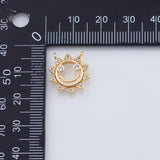 18K Gold PVD Sun charm - Tarnish Resistant
