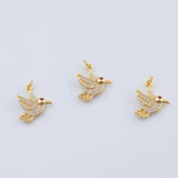 18K Gold PVD Bird charm - Tarnish Resistant