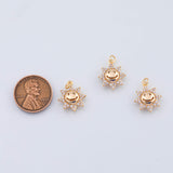 18K Gold PVD Sun charm - Tarnish Resistant