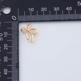 18K Gold PVD Bow Ribbon charm - Tarnish Resistant