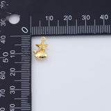 18K Gold PVD Starfish sea shell charm - Tarnish Resistant