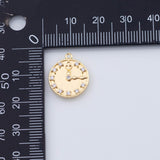 18K Gold PVD Clock watch charm Charms - Tarnish Resistant