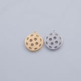 18K Gold PVD pickleball ball charm 20mm pickle ball charm pendant charms - Tarnish Resistant
