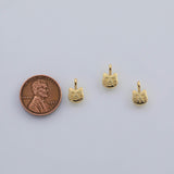 18K Gold PVD Dainty kitty charm kitten cat 7x11mm charms pendant charms - Tarnish Resistant