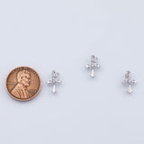 18K Gold PVD bullhead cow head bull head longhorn texan charm 13x16mm white pendant charms - Tarnish Resistant