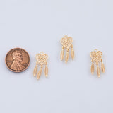 18K Gold PVD Dream Catcher Indian charm - Tarnish Resistant