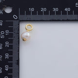 18K Gold PVD Real Freshwater Pearl charm - Tarnish Resistant
