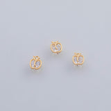 18K Gold pvd Apple charm - Tarnish Resistant