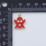 18K Gold PVD Ghost halloween charm - Tarnish Resistant