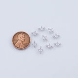 18K Gold PVD diamond connectors - Tarnish Resistant