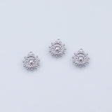 18K Gold pvd flower charm - Tarnish Resistant