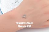 Dragon- Stainless Connector- Permanent Jewelry Connectors- Polished Stainless Steel - Made in the USA