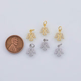 18K Gold PVD Angel charm 10x12mm 22k pendant charms - Tarnish Resistant