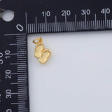 18K Gold PVD Flip flops sals charm 8x13mm 22k pendant charms - Tarnish Resistant