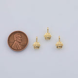 18K Gold PVD Dog Paw charm - Tarnish Resistant