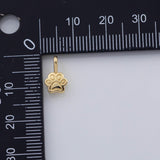 18K Gold PVD Dog Paw charm - Tarnish Resistant