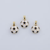 18K Gold PVD Soccer Ball charm - Tarnish Resistant
