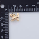 18K Gold PVD Dog charm - Tarnish Resistant