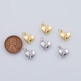 18K Gold PVD Broken Heart Charm Heartbreak Charm - Tarnish Resistant