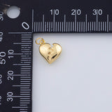 18K Gold PVD Broken Heart Charm Heartbreak Charm - Tarnish Resistant