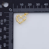 18K Gold PVD Heart charm - Tarnish Resistant