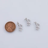 18K Gold PVD Flying Bear charm - Tarnish Resistant