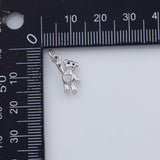 18K Gold PVD Flying Bear charm - Tarnish Resistant