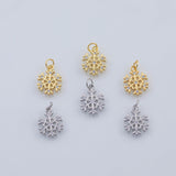 18K Gold PVD Snowflake charm - Tarnish Resistant