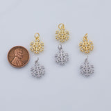 18K Gold PVD Snowflake charm - Tarnish Resistant