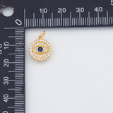 Gold PVD Plated Evil Eye Charm Tarnish Resistant