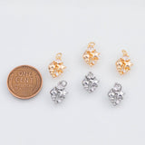 18K Gold PVD 22k dainty ocean beach charm 9x12mm star fish sea snail shell earrings s charms - Tarnish Resistant