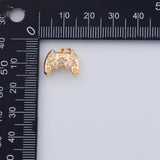18K Gold PVD 22k PS video game controller charm video game console controller 14x11mm pendant charms - Tarnish Resistant
