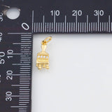 18K Gold PVD Paint Brush Paintbrush Charm 6x14mm 22k Pendant Charms - Tarnish Resistant